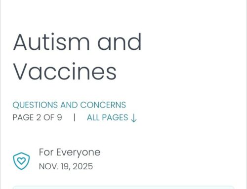 Inversione di rotta ufficiale del CDC: da ieri non esclude più  un nesso causale tra vaccini pediatrici e autismo – l’obbligo vaccinale pediatrico definitivamente non più sosteniibile!